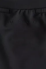 Remera deportiva de compresión H&M Move, color negro, con cuello redondo, mangas raglán y costuras planas antifricción. Confeccionada en tejido funcional DryMove que absorbe el sudor.