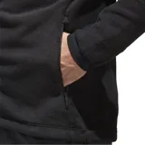 Campera Adidas Terrex de polar negro con cierre frontal completo, cuello alto y logo Terrex en el pecho.