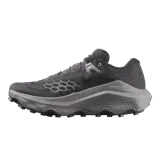 Championes de trail running Salomon modelo Ultra Glide 4, color negro con suela gris con diseño de panal, capellada de malla transpirable y entresuela amortiguada.
