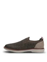 Zapato slip-on Hush Puppies modelo Apolo, de color gris, con capellada de tejido tricotado transpirable y suela de EVA.