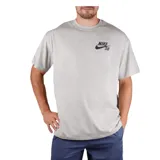 Remera de manga corta Nike SB, color blanco, con cuello redondo y logo de la marca estampado en el pecho.