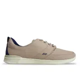 Championes Reef color beige con detalles en azul marino.