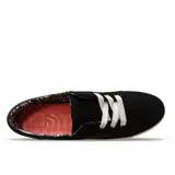 Championes Reef negros con suela blanca.