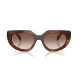 Lentes de sol Prada con armazón de acetato carey y lentes degradadas en tono marrón.