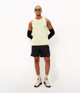 Bermuda deportiva Get Over de tejido ripstop, color gris, con cintura elástica, cordón ajustable, bolsillos laterales con cierre y estampa localizada.