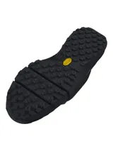 Botas tácticas Under Armour modelo Charged Valsetz Mid, color negro, con parte superior sintética transpirable y refuerzos de PU. Cuentan con entresuela Charged Cushioning para amortiguación y suela exterior Vibram XS Trek para mayor tracción y durabilidad.