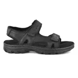 Sandalia casual Hi-Tec Ray S46 color negro, con ajuste de velcro en empeine y tobillo.