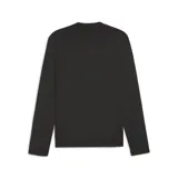 Buzo de entrenamiento Puma del Club Atlético Peñarol, color negro, de manga larga y cuello redondo. Presenta el logo de la marca en blanco en el pecho derecho y el escudo del club en el izquierdo.