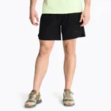 Short deportivo negro con cintura elástica, cordón de ajuste interior y bolsillos.