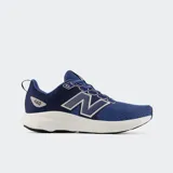 Championes de running New Balance modelo 460 v4, color azul con detalles en blanco y gris. Presentan un diseño de malla transpirable con refuerzos sintéticos, entresuela blanca acolchada y suela de goma resistente.