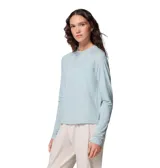 Remera de manga larga Columbia con tecnología de protección solar y absorción de humedad. Presenta cuello redondo, mangas tipo raglán y aberturas para los pulgares en los puños para mayor cobertura.