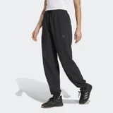 Pantalón deportivo Adidas Designed For Training Warm-Up color negro, con ajuste holgado, cintura elástica con cordón, bolsillos frontales con cierre, puños elásticos y tecnología Climacool.