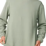 Remera de manga larga Rip Curl de tejido waffle, color verde menta, con cuello redondo y diseño liso.