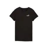 Remera Puma Essentials con logo pequeño bordado en el pecho. De corte clásico, cuello redondo y mangas cortas. Confeccionada en tejido de punto simple 100% algodón.