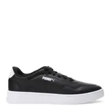 Championes urbanos Puma modelo Court Lally, de color blanco, con diseño clásico de corte bajo, cierre de cordones y suela de goma resistente.