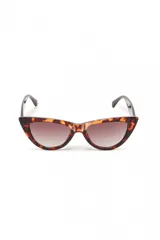 Lentes de sol negros con forma de ojo de gato y protección UV.