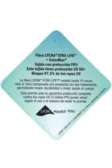 Bombacha de bikini de tiro alto color azul, con faja reductora en la zona abdominal.