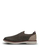 Zapato tipo slip on Hush Puppies modelo Apolo, confeccionado en tejido de poliéster color gris con refuerzo en el talón. Cuenta con suela de EVA Comfort Flex que brinda amortiguación y flexibilidad.