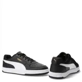 Championes Puma Caven 2.0 de estilo urbano inspirado en el básquetbol de los años 80. Presentan un diseño monocromático en color blanco con exterior sintético, perforaciones en la puntera para mayor ventilación y suela de goma. Incluyen tecnología SOFTFOAM+ para mayor amortiguación y confort.
