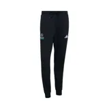 Pantalón de jogging negro de la colección adidas Mercedes-AMG Petronas Formula 1, con cintura elástica con cordón ajustable, puños en los tobillos y logos de la marca y del equipo estampados en las piernas.