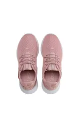 Championes deportivos Puma Radiate Xt Pattern Wn's para mujer, en color negro con detalles y logo en rosado claro.