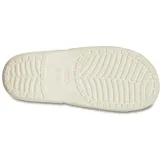 Chancletas Crocs modelo Classic Slide de color blanco, fabricadas en material Croslite™ con perforaciones en la tira superior para personalizar con Jibbitz™.