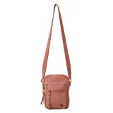 Morral Rip Curl Everyday Mini X Body de color rosado, con compartimento principal y bolsillo frontal con cierre, correa ajustable y detalles metálicos con logo de la marca.