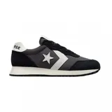 Championes Converse Omega Trainer de running, con capellada gris y detalles en gamuza negra. Logo Converse en blanco.