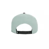 Gorra snapback de visera plana, color verde menta perforado en la corona y visera gris oscuro. Presenta el logo de Hurley bordado en blanco en el panel frontal.