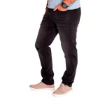 Pantalón de jean negro con calce slim, confeccionado en algodón y poliéster con spandex. Diseño de cinco bolsillos y logo CAT en la parte trasera.