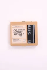 Boxer negro de algodón con cintura elástica gris con la inscripción "Urban Haus".