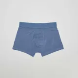Pack de tres bóxers lisos en azul, naranja y azul marino.