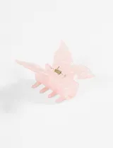 Broche para el pelo en forma de mariposa, color rosa.