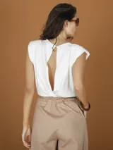 Conjunto de poplin y top de algodón.