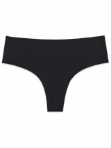 Pack de dos bombachas tipo vedetina de diseño clásico, corte tiro medio, confeccionadas en tela suave y sin costuras visibles, en colores beige y negro.