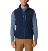 Chaleco de forro polar Columbia para hombre, con cierre frontal completo, bolsillo en el pecho con cremallera y bolsillos laterales con cremallera.