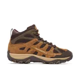Botas de trekking impermeable Merrell modelo Accentor 4 Mid WP, de color marrón y tostado con detalles en marrón oscuro. Confeccionadas en ante y malla transpirable, cuentan con suela de goma con gran tracción y refuerzo en la puntera.
