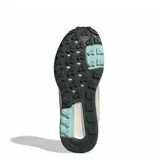 Championes de trail running Adidas Terrex Anylander, color gris con detalles en turquesa y suela en tono arena. Presentan diseño técnico con refuerzos en puntera y talón, cordones ajustables y logo Terrex en la lengüeta.