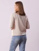 Cardigan tejido color beige, marca Vila Milano.