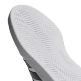 Championes Adidas Breaknet 3.0 de estilo urbano inspirado en el tenis, con capellada sintética blanca y las icónicas tres tiras laterales en negro. Presentan suela de goma plana y cierre mediante cordones.