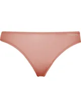 Colaless de tiro bajo Calvin Klein confeccionado en microfibra suave y elástica. Presenta un diseño de cobertura mínima con refuerzo forrado y logo de la marca estampado en el lateral.