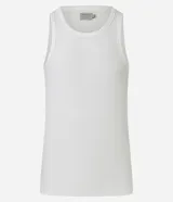 Musculosa masculina de corte regular, confeccionada en tejido flamé con textura acanalada. Presenta cuello redondo y diseño liso sin estampas.