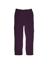 Pantalón tipo palazzo color violeta con cintura alta y corte recto.