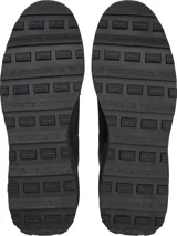 Zapatillas Tommy Jeans de corte bajo, color negro, con exterior de ante y detalles distintivos de la marca.