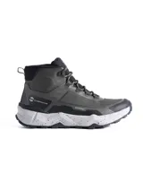 Bota de trekking Scandinavian, color verde oliva, con diseño de caña media, suela con plataforma moteada y tecnología waterproof.