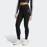 Calza Adidas Essentials negra de corte ajustado y cintura elástica.