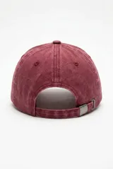 Gorra de algodón con efecto gastado y visera curva.