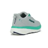 Championes grises con detalles en turquesa, marca Austral, modelo Champion Kid D Teen Running.