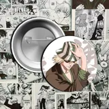 Pin metálico con ilustración de Ichigo Kurosaki en su forma Hollow.