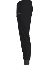 Pantalón de jogging negro de Calvin Klein, con cintura elástica, bolsillos laterales y logo en la pierna.